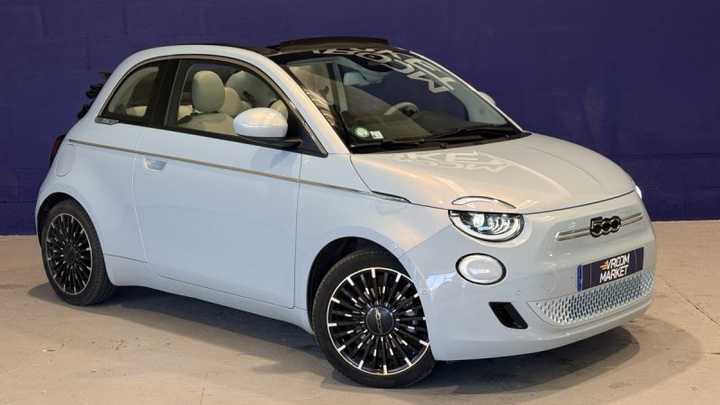 Fiat 500c e 118CH - LA PRIMA - 2020- Appel car Play - intérieur  cuir - Phare full led 