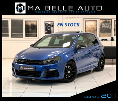Volkswagen Golf VI R 270 4Motion DSG6 5 portes / carnet complet / 4x4 / Bleu Rising / TOE DYNAUDIO