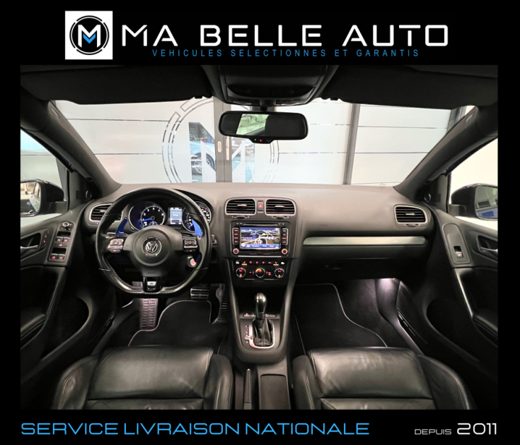 Volkswagen Golf VI R 270 4Motion DSG6 5 portes / carnet complet / 4x4 / Bleu Rising / TOE DYNAUDIO