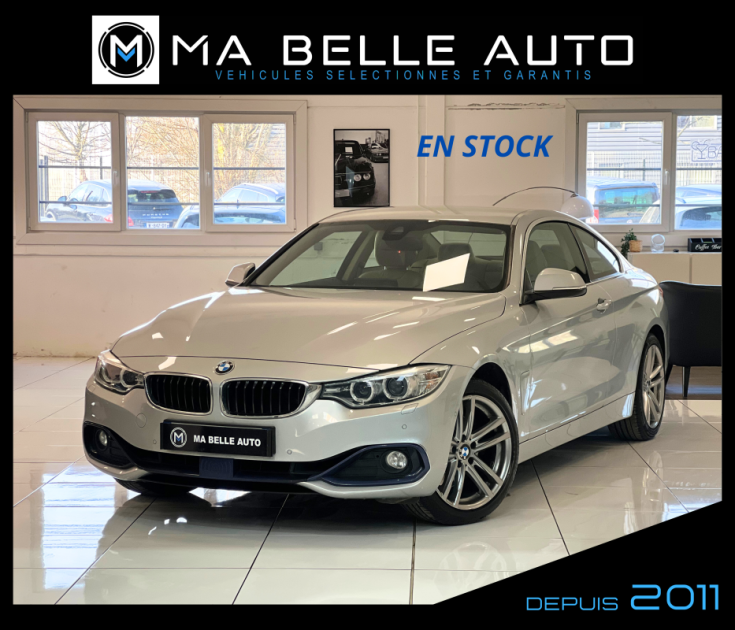 BMW Série 4 coupé F32 : 430i Xdrive 252 Sport Line / carnet BMW complet / 4 roues motrices / GPS PRO