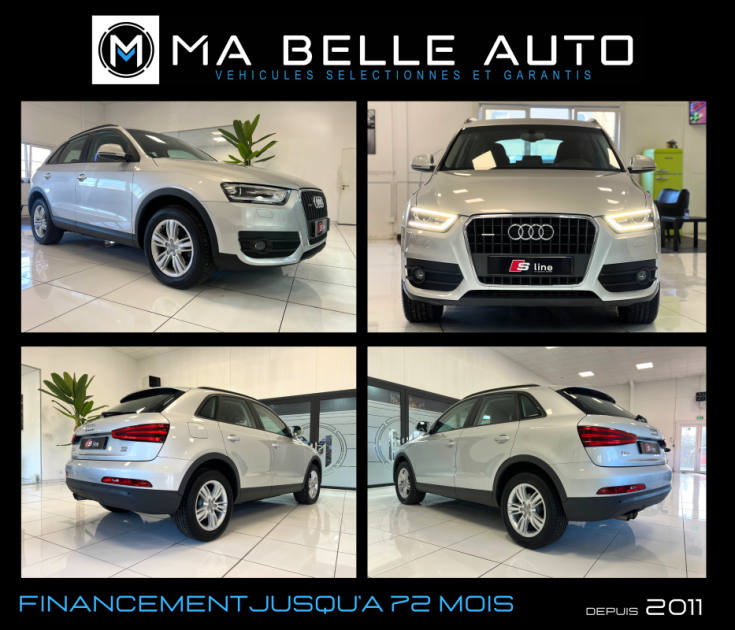 Audi Q3 2.0 tdi 140 Quattro S Tronic 7 / Faible kilométrage / Moteur d'origine / 241 euros mensuel