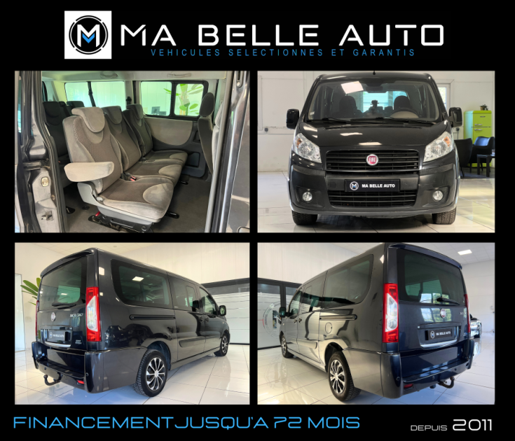 Fiat Scudo 2.0 Multijet 130 Panorama 8 places / version longue / 141 euros mensuel