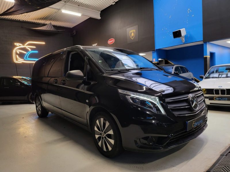 MERCEDES VITO TOUREUR 116 CDI 163 ch EXTRA-LONG 9 PLACES / SELLERIE CUIR + CAMERA RECUL /