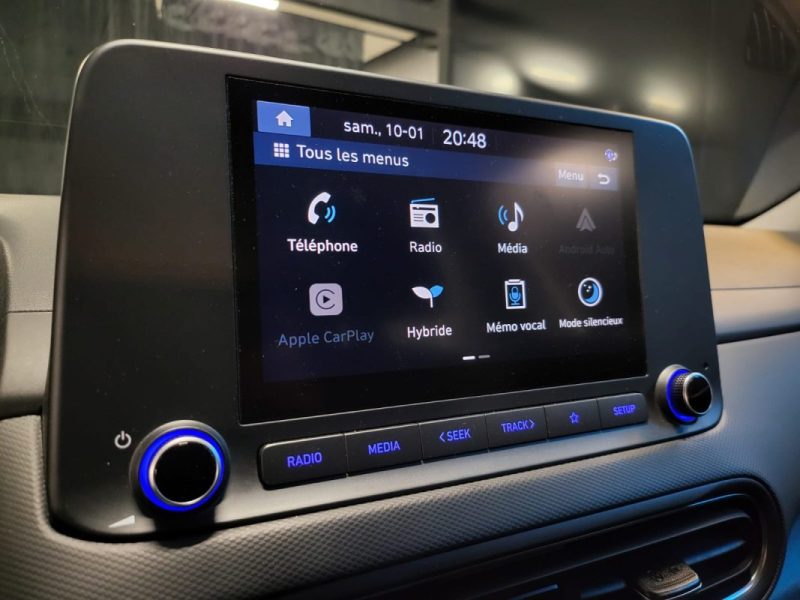 HYUNDAI KONA 1.6 GDI 141CH INTUITIVE / APPLE CARPLAY / CAMERA DE RECUL / SUIVI COMPLET 