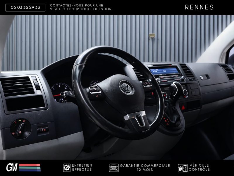 Volkswagen Transporter T5 2.0 TDI 140 DSG / Chauffage Webasto / LED / Attelage 2500kg / Régulateur 