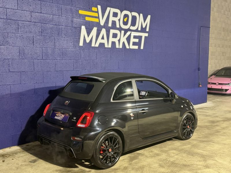 ABARTH 500 CABRIOLET 180cv 595 ESSEESSE BVA - SABELT CARBONE - AKRAPOVIC - BREMBO - 49 500 klm 