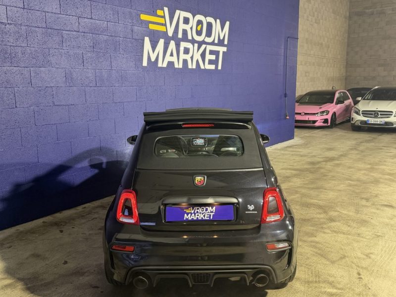 ABARTH 500 CABRIOLET 180cv 595 ESSEESSE BVA - SABELT CARBONE - AKRAPOVIC - BREMBO - 49 500 klm 