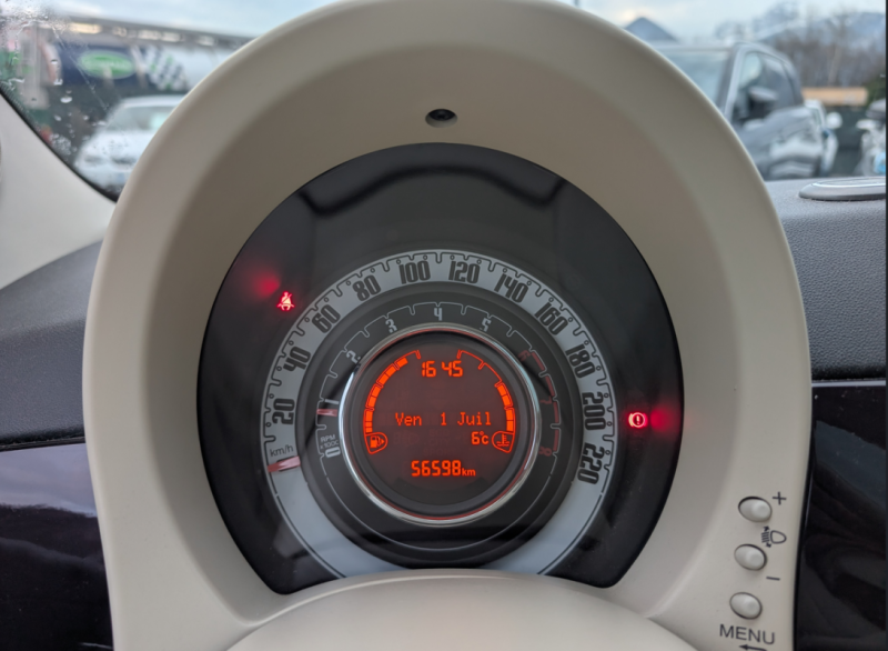 FIAT 500 1.2 69 CV TOIT PANORAMIQUE BVM CLIM  DISTRIBUTION NEUVE 