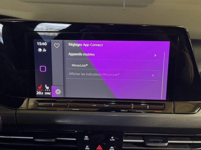 VOLKSWAGEN GOLF 8 GTI 2.0 TSI 245cv DSG7 - Sièges chauffants - ACC DCC - AUTO PILOTE -31 000 klm 