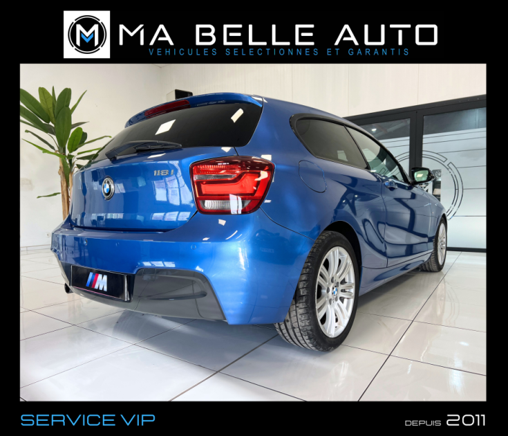 BMW SERIE 1 118I 170 M SPORT BVA8 2015 / 1ère main / GPS PRO CUIR LED CAMERA / 225 euros mensuel 