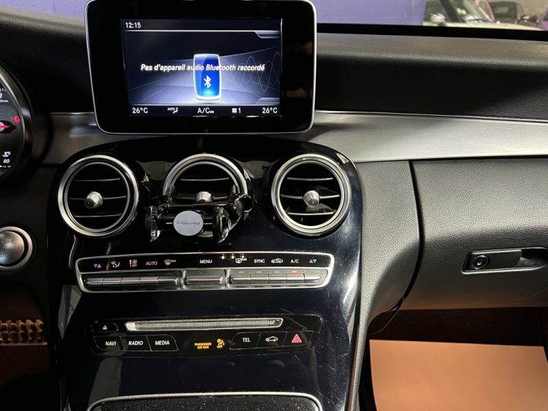 MERCEDES CLASSE C 220 D PACK AMG 9G-TRONIC - GPS - SUIVI FACTURES MERCEDES 185000KM