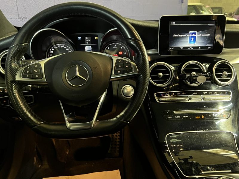 MERCEDES CLASSE C 220 D PACK AMG 9G-TRONIC - GPS - SUIVI FACTURES MERCEDES 185000KM
