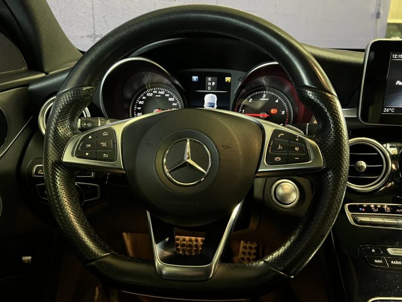 MERCEDES CLASSE C 220 D PACK AMG 9G-TRONIC - GPS - SUIVI FACTURES MERCEDES 185000KM