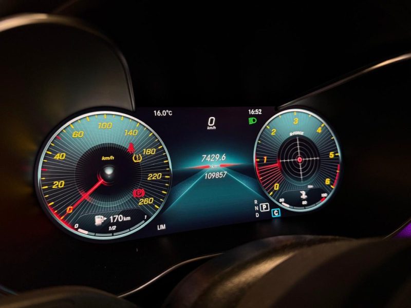 MERCEDES CLASSE C 220D AMG LINE 194 ch 9G-TRONIC / KIT C 63S + ACTIVE SOUND + BURMESTER / 