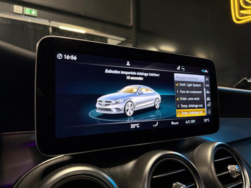 MERCEDES CLASSE C 220D AMG LINE 194 ch 9G-TRONIC / KIT C 63S + ACTIVE SOUND + BURMESTER / 