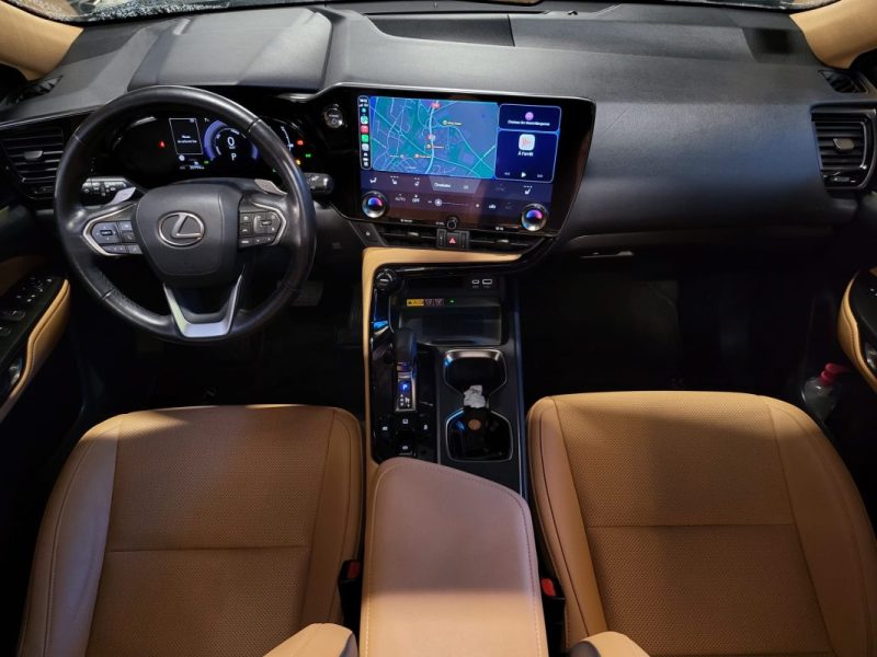 LEXUS NX 350H 244 ch LUXE 2WD / CUIR BEIGE + TOIT OUVRANT + 1ERE MAIN + SUIVI LEXUS / 