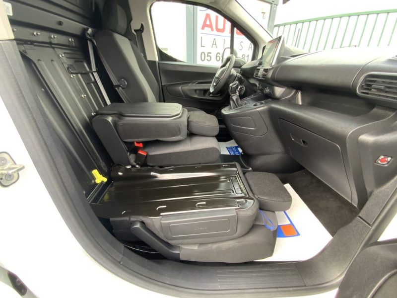 9 990€ HT PEUGEOT PARTNER 3 1.5 BLUEHDI 100 CV 1000KG ASPHALT 2021 *CAMÉRA DE RECUL