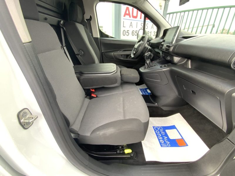 9 990€ HT PEUGEOT PARTNER 3 1.5 BLUEHDI 100 CV 1000KG ASPHALT 2021 *CAMÉRA DE RECUL