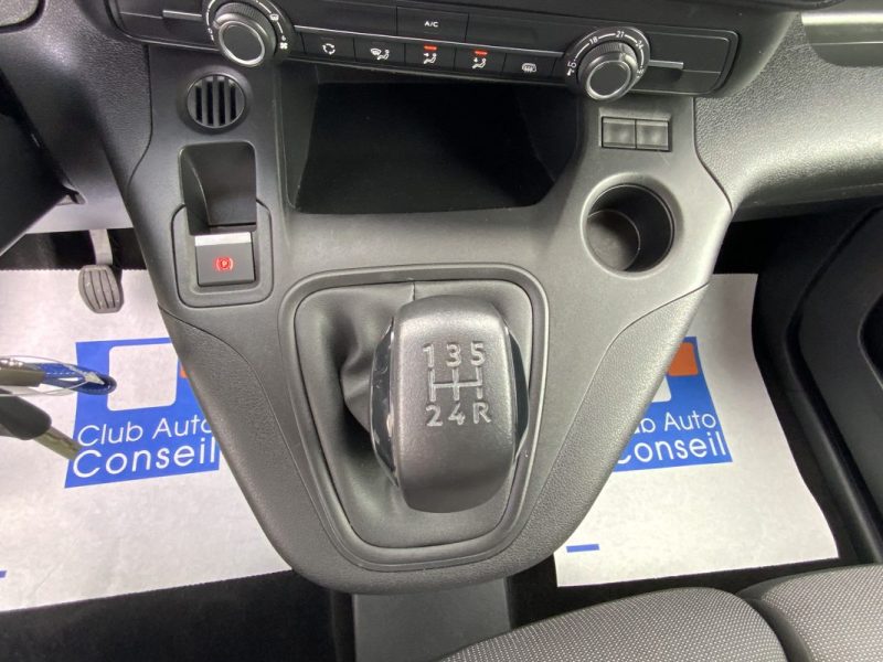 9 990€ HT PEUGEOT PARTNER 3 1.5 BLUEHDI 100 CV 1000KG ASPHALT 2021 *CAMÉRA DE RECUL