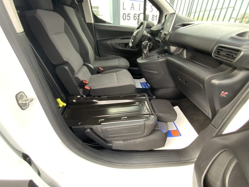 9 990€ HT PEUGEOT PARTNER 3 1.5 BLUEHDI 100 CV 1000KG ASPHALT 2021 *CAMÉRA DE RECUL