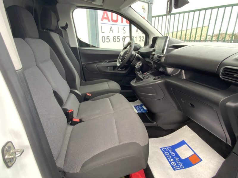 PEUGEOT PARTNER 3 1.5 BLUEHDI 100 CV ASPHALT 1000 KG 2021 *CAMÉRA DE RECUL