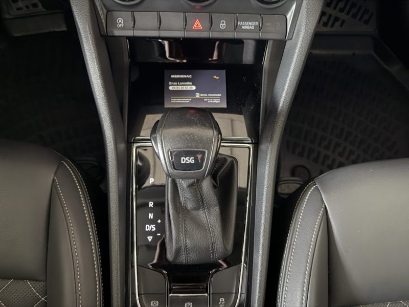 SKODA KAROQ 1.6 TDI DSG7 BUISNESS / SELLERIE FULL CUIR / CAR PLAY / CAMÉRA / 172 000km / 2018