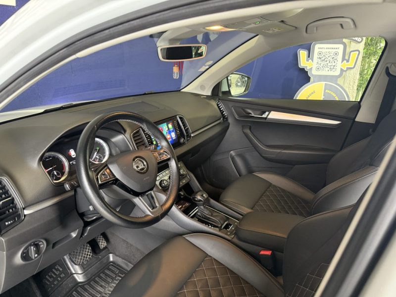 SKODA KAROQ 1.6 TDI DSG7 BUISNESS / SELLERIE FULL CUIR / CAR PLAY / CAMÉRA / 172 000km / 2018