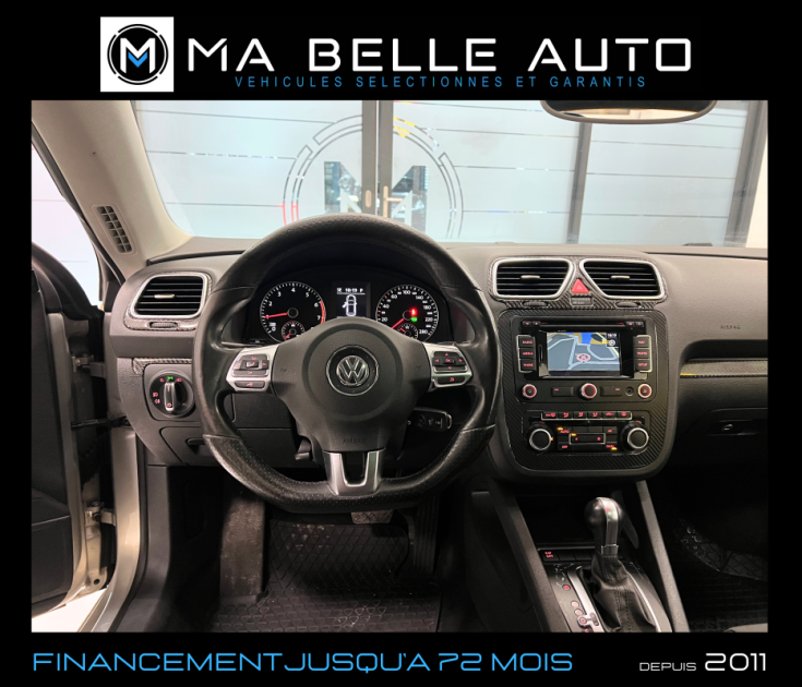 VOLKSWAGEN SCIROCCO 1.4 TSI 160 SPORTLINE DSG / carnet / GPS JA18 TOIT PANORAMIQUE