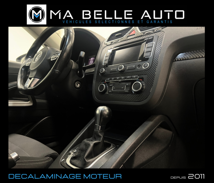 VOLKSWAGEN SCIROCCO 1.4 TSI 160 SPORTLINE DSG / carnet / GPS JA18 TOIT PANORAMIQUE