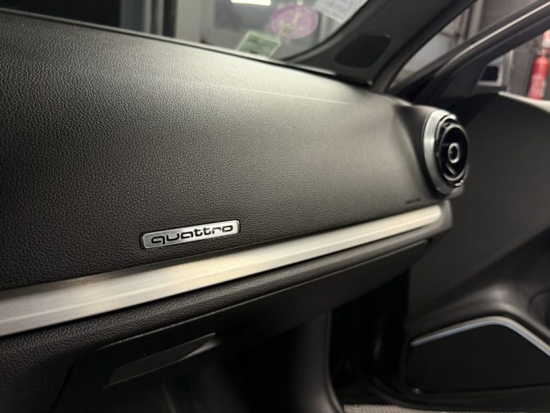 AUDI S3 SPORTBACK 2.0 TFSI 300 QUATTRO TOIT OUVRANT CUIR BOITE AUTO / ORIGINE FRANCE - Garantie 1 an