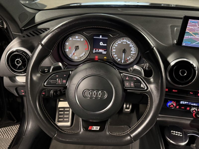 AUDI S3 SPORTBACK 2.0 TFSI 300 QUATTRO TOIT OUVRANT CUIR BOITE AUTO / ORIGINE FRANCE - Garantie 1 an