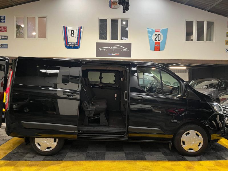magnifique FORD CUSTOM 2.0 EcoBlue 130ch 9 places (RADAR DE RECUL, APPEL CARPLAY ,BLUETOOTH )