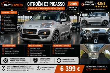 CITROEN C3 PICASSO 1,6 HDI TOIT PANORAMIQUE GARANTIE 6MOIS