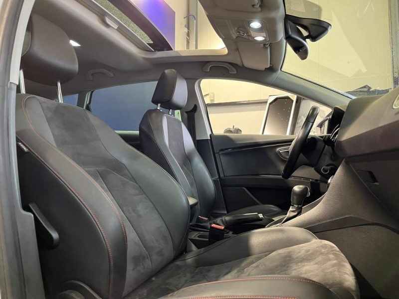 SEAT LEON 2.0 TDI 184CH FAP FR DSG *** TOIT OUVRANT / SIÈGES CHAUFFANTS / CUIR ALCANTARA / GPS ***