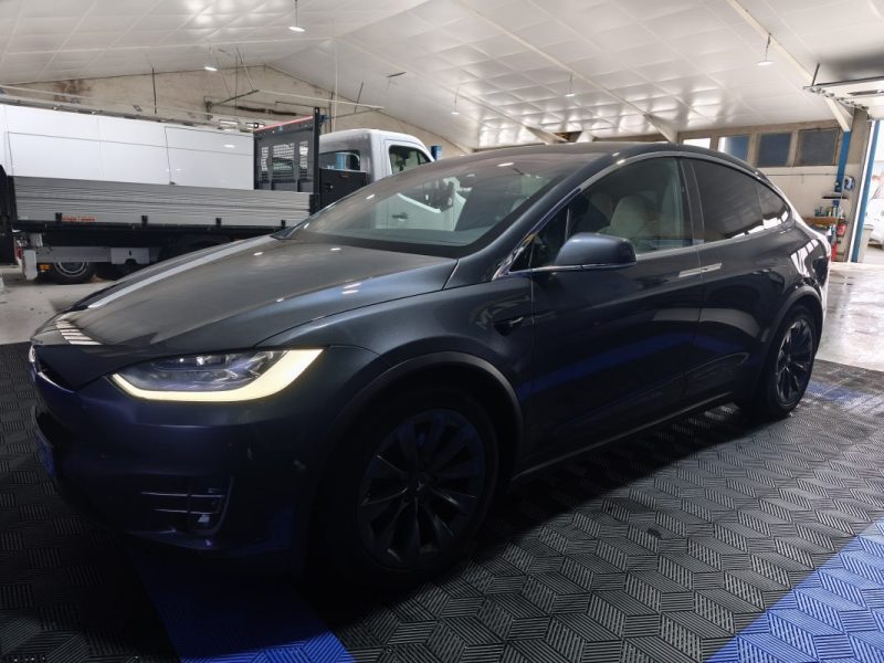 TESLA MODEL X 100D GRANDE AUTONOMIE  2017 6 PLACES CUIR BLANC 115000 KMS 