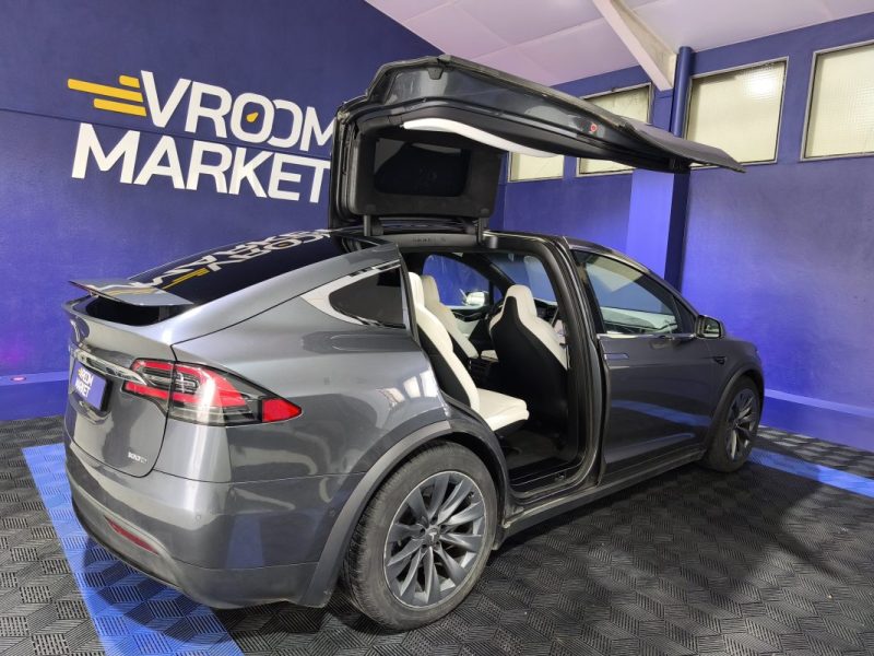 TESLA MODEL X 100D GRANDE AUTONOMIE  2017 6 PLACES CUIR BLANC 115000 KMS 