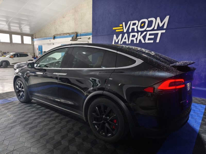 TESLA MODEL X P100D AWD 2018 PERFORAMNCE 6 PLACES CUIR BLANC 