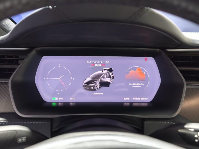 TESLA MODEL X P100D AWD 2018 PERFORAMNCE 6 PLACES CUIR BLANC 