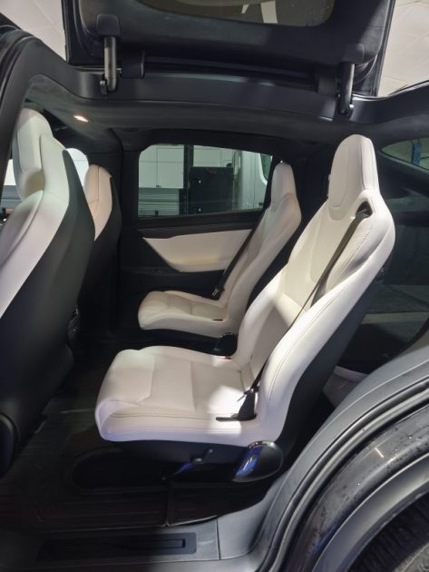 TESLA MODEL X P100D AWD 2018 PERFORAMNCE 6 PLACES CUIR BLANC 