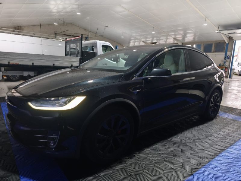 TESLA MODEL X P100D AWD 2018 PERFORAMNCE 6 PLACES CUIR BLANC 