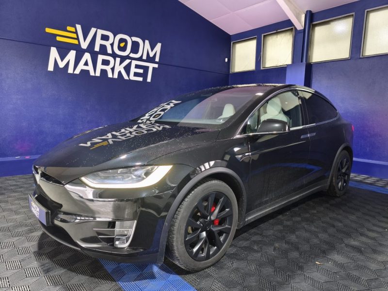 TESLA MODEL X P100D AWD 2018 PERFORAMNCE 6 PLACES CUIR BLANC 