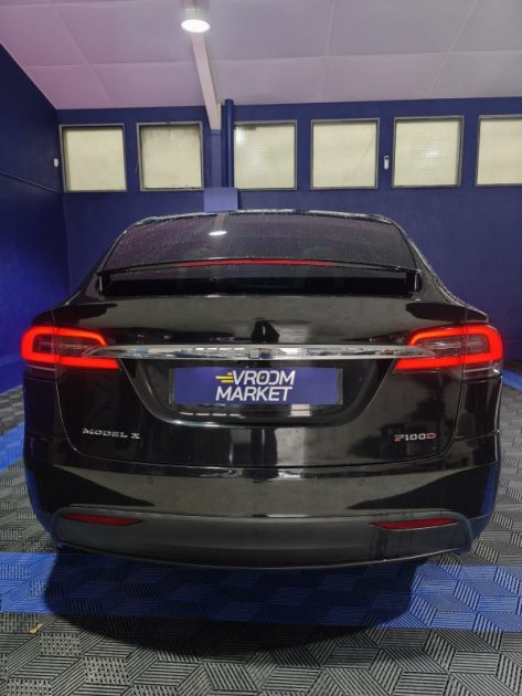 TESLA MODEL X P100D AWD 2018 PERFORAMNCE 6 PLACES CUIR BLANC 