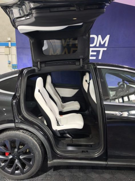 TESLA MODEL X P100D AWD 2018 PERFORAMNCE 6 PLACES CUIR BLANC 