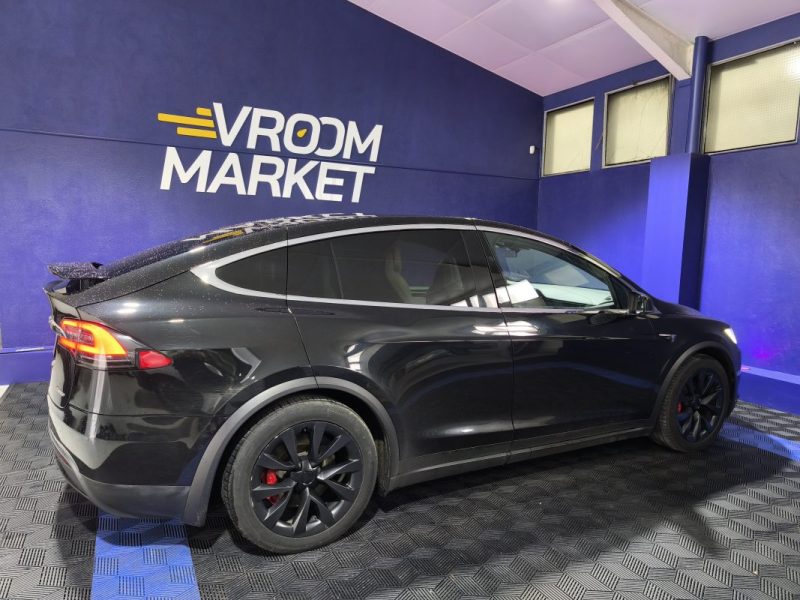 TESLA MODEL X P100D AWD 2018 PERFORAMNCE 6 PLACES CUIR BLANC 