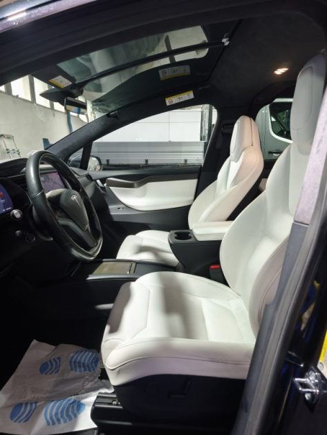 TESLA MODEL X P100D AWD 2018 PERFORAMNCE 6 PLACES CUIR BLANC 