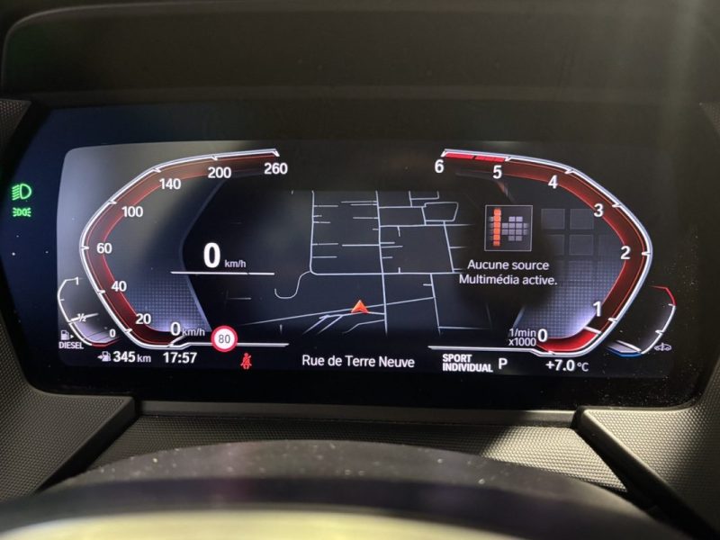 B.M.W. SERIE 1 120D 190CH PACK M ENTRETIEN ESCLUSIF BMW / LED INTERIEUR 