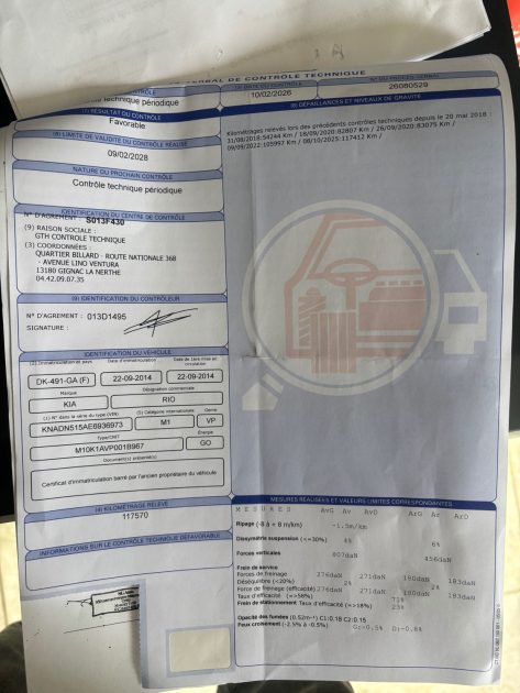 KIA RIO 1.1 CRDI 75CH ACTIVE ISG 5P 2014