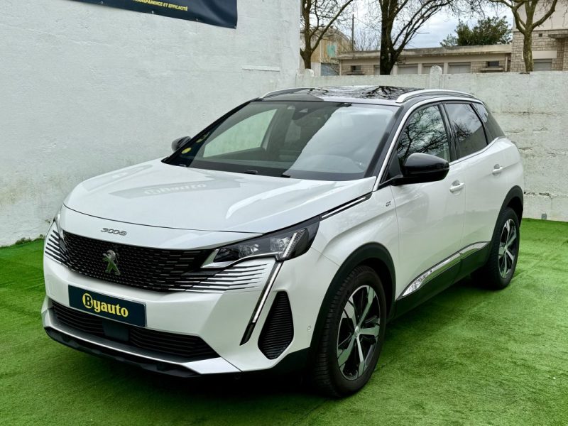 PEUGEOT 3008 II 1.5 BLUEHDI 130CV GT EAT8 / TOIT OUVRANT / BLANC NACREE / ORIGINE FRANCE 