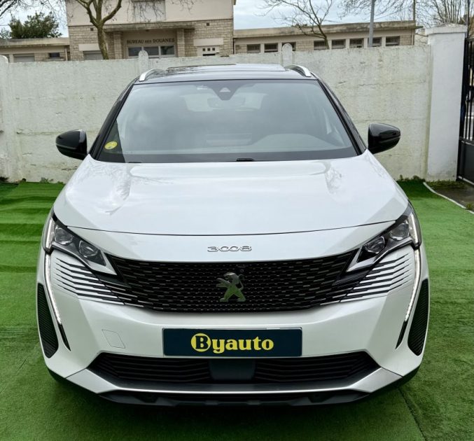 PEUGEOT 3008 II 1.5 BLUEHDI 130CV GT EAT8 / TOIT OUVRANT / BLANC NACREE / ORIGINE FRANCE 