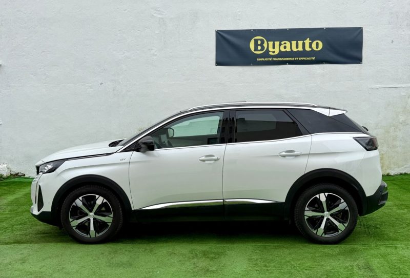 PEUGEOT 3008 II 1.5 BLUEHDI 130CV GT EAT8 / TOIT OUVRANT / BLANC NACREE / ORIGINE FRANCE 